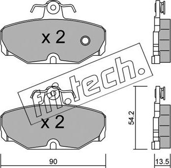 Fri.Tech. 097.0 - Bremžu uzliku kompl., Disku bremzes autodraugiem.lv