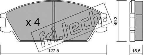 Fri.Tech. 083.0 - Bremžu uzliku kompl., Disku bremzes autodraugiem.lv