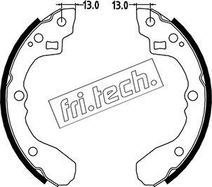 Fri.Tech. 1049.147 - Bremžu loku komplekts autodraugiem.lv