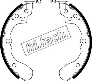 Fri.Tech. 1049.154 - Bremžu loku komplekts autodraugiem.lv