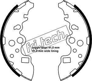 Fri.Tech. 1049.157 - Bremžu loku komplekts autodraugiem.lv