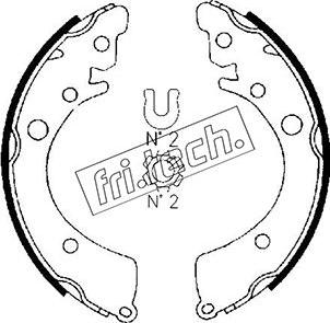 Fri.Tech. 1044.006 - Bremžu loku komplekts autodraugiem.lv