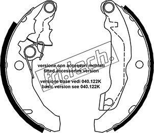 Fri.Tech. 1040.144Y - Bremžu loku komplekts autodraugiem.lv