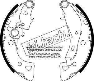 Fri.Tech. 1022.034Y - Bremžu loku komplekts autodraugiem.lv