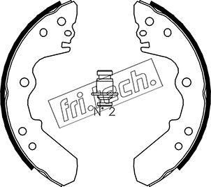 Fri.Tech. 1073.168 - Bremžu loku komplekts autodraugiem.lv