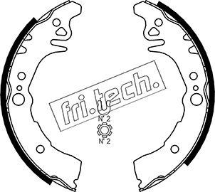 Fri.Tech. 1115.306 - Bremžu loku komplekts autodraugiem.lv