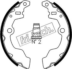 Fri.Tech. 1111.236 - Bremžu loku komplekts autodraugiem.lv