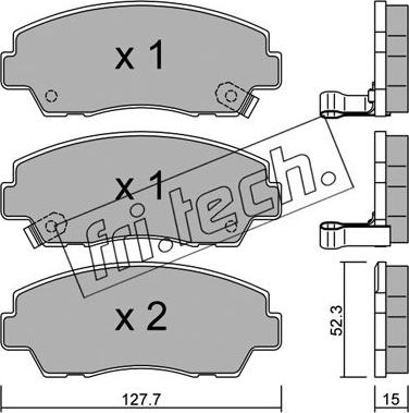 Fri.Tech. 292.0 - Bremžu uzliku kompl., Disku bremzes autodraugiem.lv