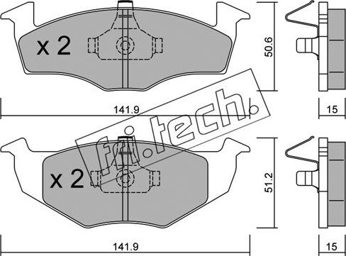 Fri.Tech. 215.2 - Bremžu uzliku kompl., Disku bremzes autodraugiem.lv