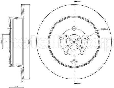 Fri.Tech. BD0450 - Bremžu diski autodraugiem.lv