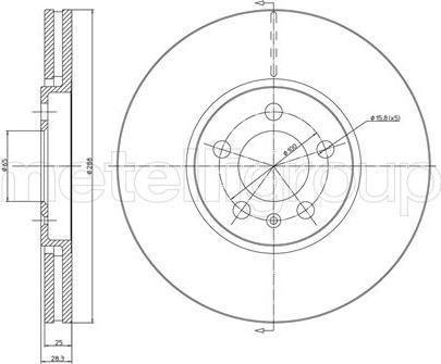 Fri.Tech. BD0413 - Bremžu diski autodraugiem.lv