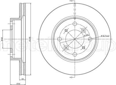 DJ Parts BD1077 - Bremžu diski autodraugiem.lv