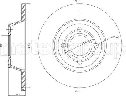 Blue Print ADV184387 - Bremžu diski autodraugiem.lv