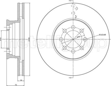 Blue Print ADU1743108 - Bremžu diski autodraugiem.lv