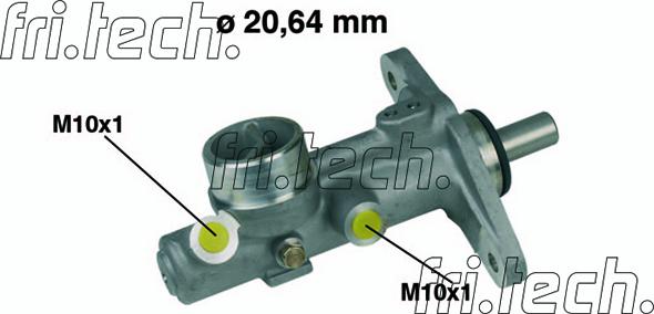 Fri.Tech. PF182 - Galvenais bremžu cilindrs autodraugiem.lv