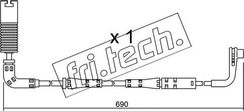 Fri.Tech. SU.157 - Indikators, Bremžu uzliku nodilums autodraugiem.lv