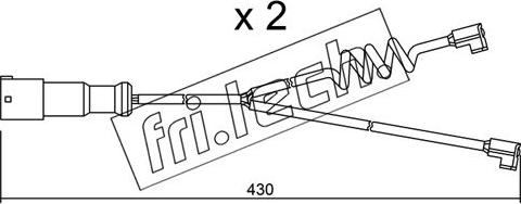 Fri.Tech. SU.187K - Indikators, Bremžu uzliku nodilums autodraugiem.lv