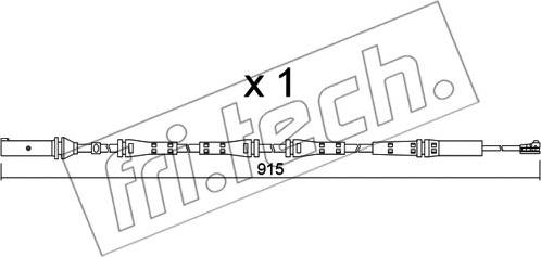 Fri.Tech. SU.351 - Indikators, Bremžu uzliku nodilums autodraugiem.lv