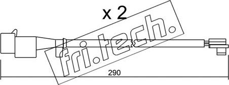 Fri.Tech. SU.260K - Indikators, Bremžu uzliku nodilums autodraugiem.lv