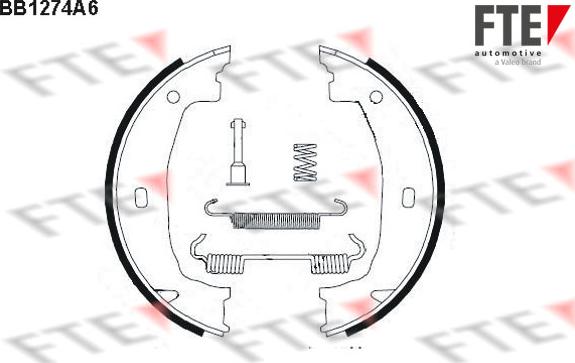 FTE BB1274A6 - Bremžu loku kompl., Stāvbremze autodraugiem.lv