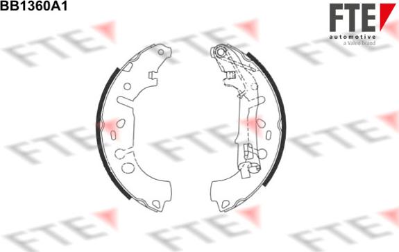 FTE BB1360A1 - Bremžu loku komplekts autodraugiem.lv