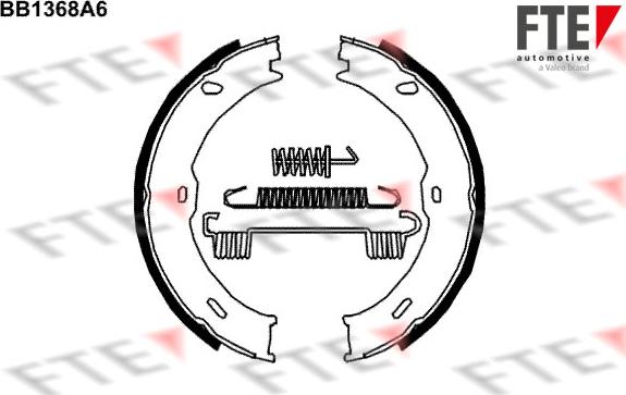 FTE BB1368A6 - Bremžu loku kompl., Stāvbremze autodraugiem.lv