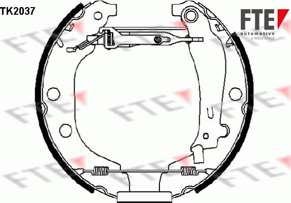 FTE 9110016 - Bremžu loku komplekts autodraugiem.lv