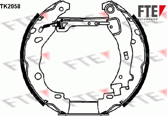 FTE 9110018 - Bremžu loku komplekts autodraugiem.lv