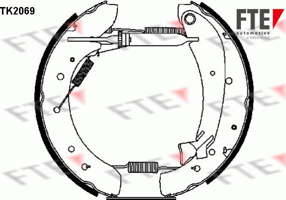 FTE 9110021 - Bremžu loku komplekts autodraugiem.lv