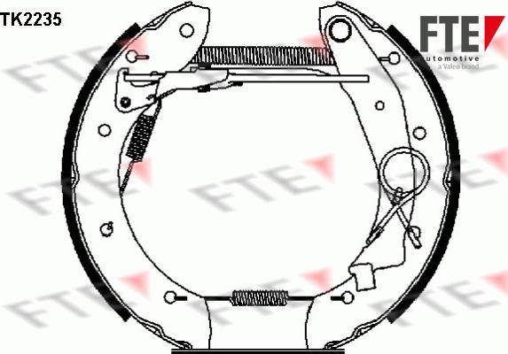 FTE 9110022 - Bremžu loku komplekts autodraugiem.lv