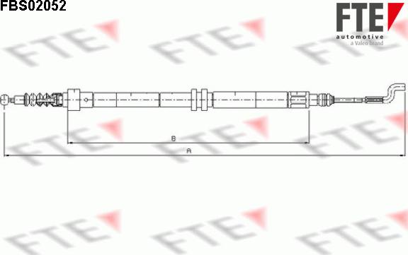 FTE FBS02052 - Trose, Stāvbremžu sistēma autodraugiem.lv