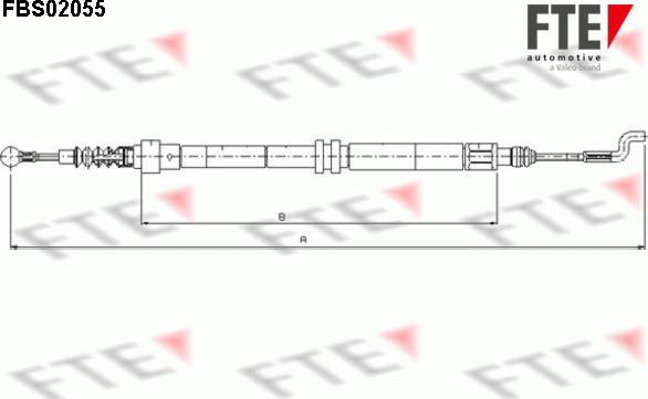 FTE FBS02055 - Trose, Stāvbremžu sistēma autodraugiem.lv
