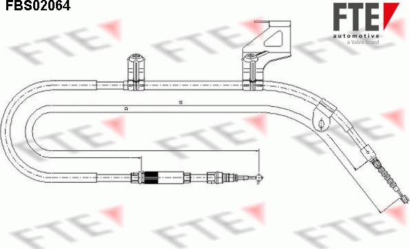 FTE FBS02064 - Trose, Stāvbremžu sistēma autodraugiem.lv