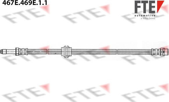 FTE 467E.469E.1.1 - Bremžu šļūtene autodraugiem.lv