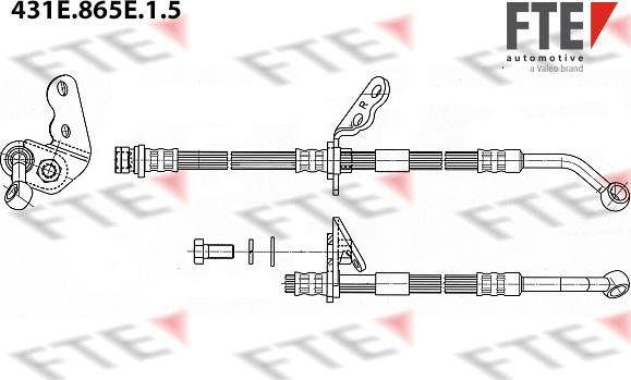 FTE 431E.865E.1.5 - Bremžu šļūtene autodraugiem.lv