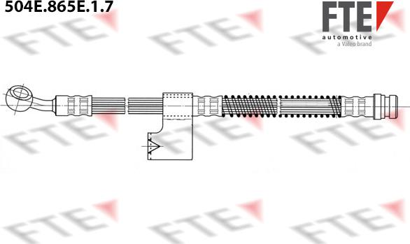 FTE 504E.865E.1.7 - Bremžu šļūtene autodraugiem.lv