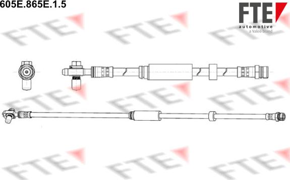 FTE 605E.865E.1.5 - Bremžu šļūtene autodraugiem.lv