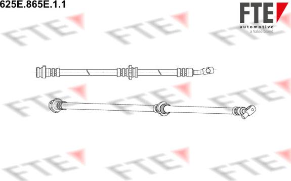 FTE 625E.865E.1.1 - Bremžu šļūtene autodraugiem.lv