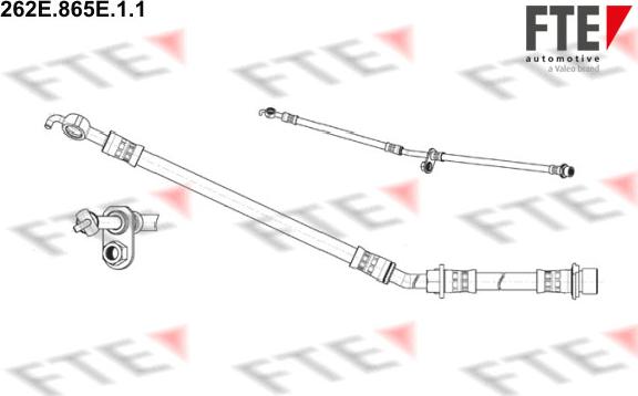 FTE 262E.865E.1.1 - Bremžu šļūtene autodraugiem.lv