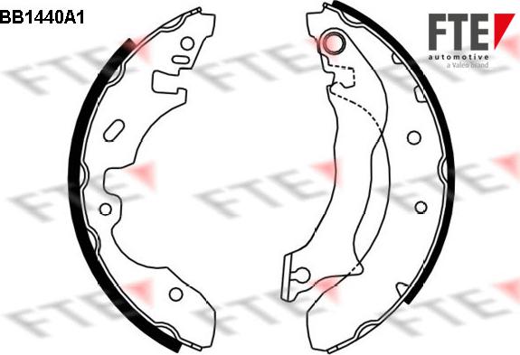 FTE BB1440A1 - Bremžu loku komplekts autodraugiem.lv