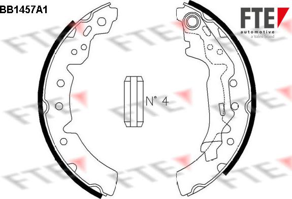 FTE BB1457A1 - Bremžu loku komplekts autodraugiem.lv