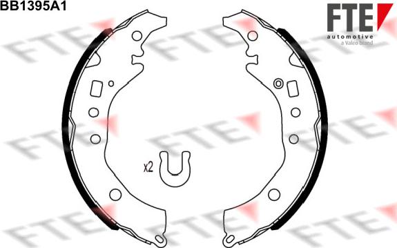 FTE BB1395A1 - Bremžu loku komplekts autodraugiem.lv
