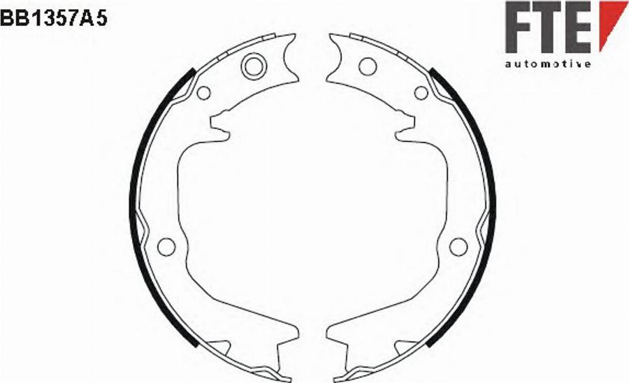 FTE BB1357A5 - Bremžu loku komplekts autodraugiem.lv