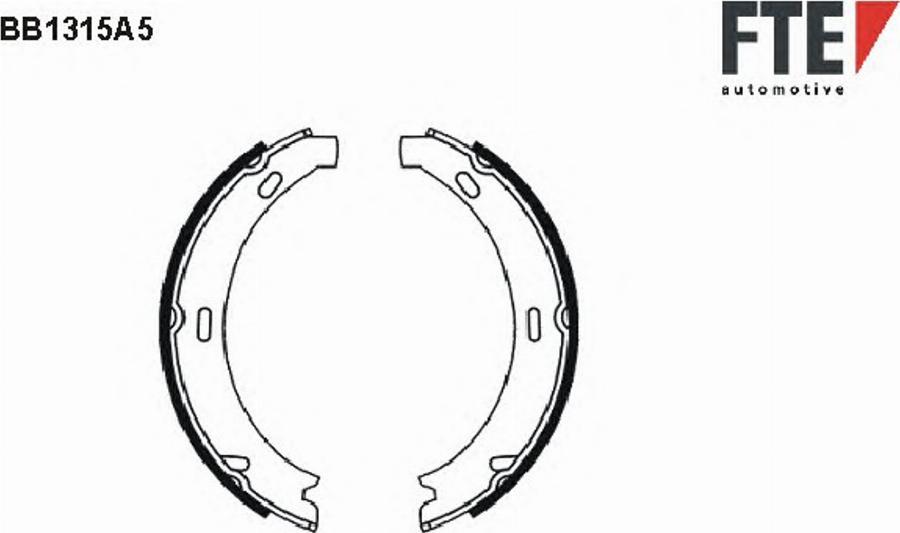 FTE BB1315A5 - Bremžu loku kompl., Stāvbremze autodraugiem.lv