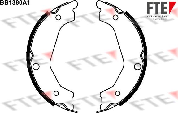 FTE BB1380A1 - Bremžu loku kompl., Stāvbremze autodraugiem.lv