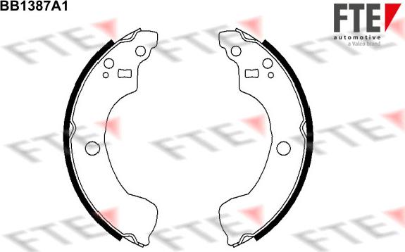 FTE BB1387A1 - Bremžu loku komplekts autodraugiem.lv