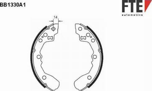 FTE BB1330A1 - Bremžu loku komplekts autodraugiem.lv
