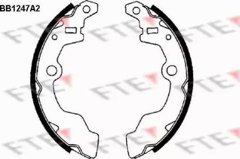 FTE BB1247A2 - Bremžu loku komplekts autodraugiem.lv