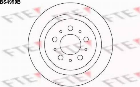 FTE BS4999B - Bremžu diski autodraugiem.lv