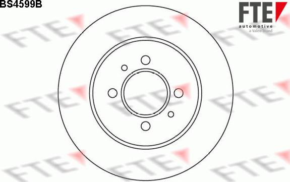 FTE BS4599B - Bremžu diski autodraugiem.lv